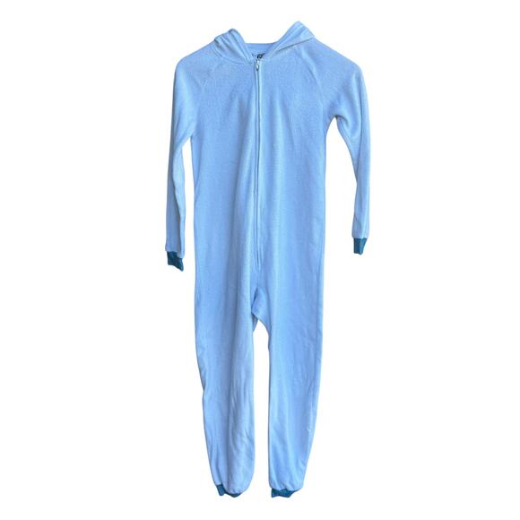 Small Foot M Fuzzy Fleece Full Zip Jumpsuit Flame Resistant - Picture 1 of 5